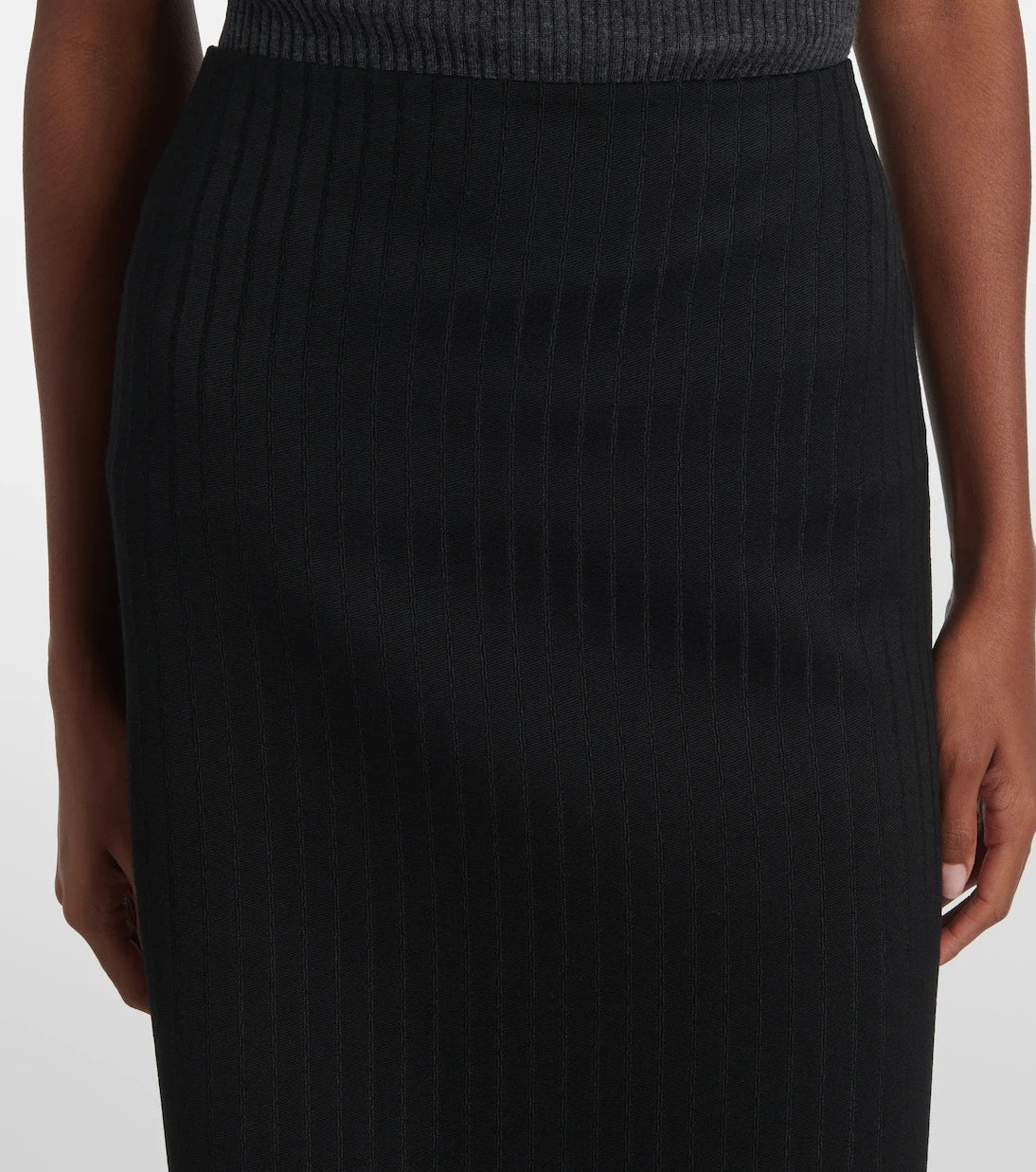 Calvin Klein Collection - Ribbed-knit wool miniskirt