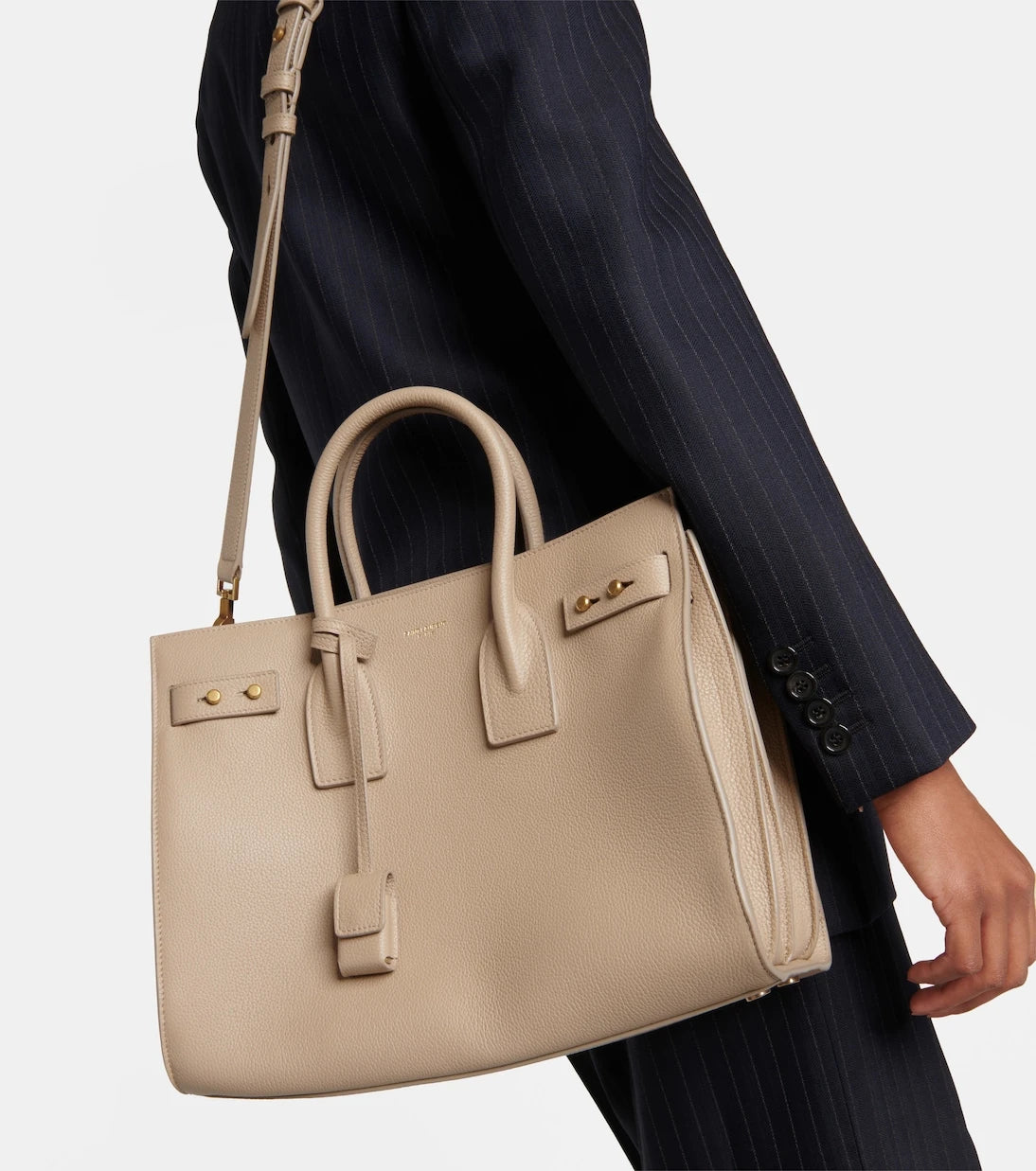 Saint Laurent - Sac De Jour Small leather tote bag