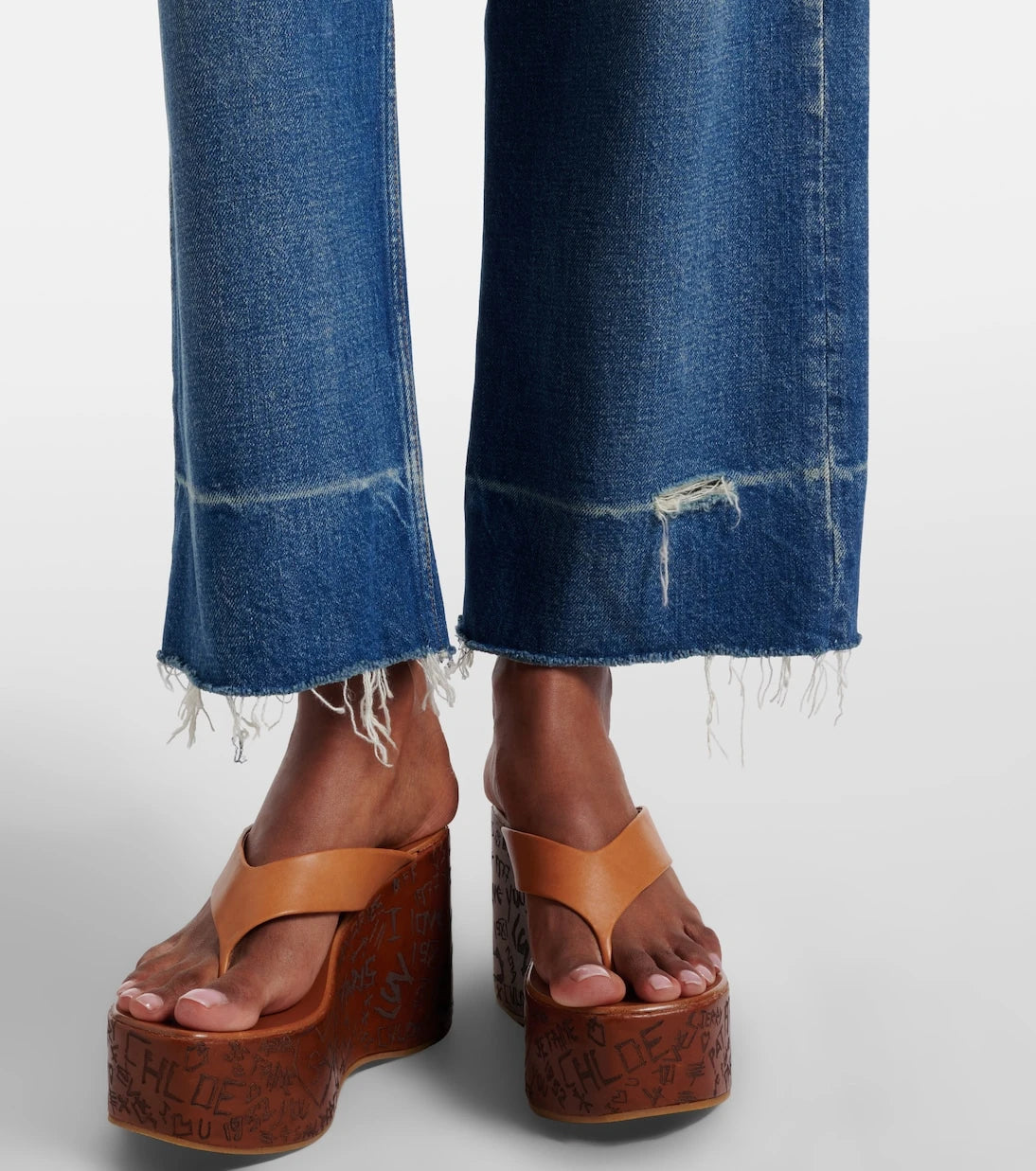 Chloé - Cropped wide-leg jeans