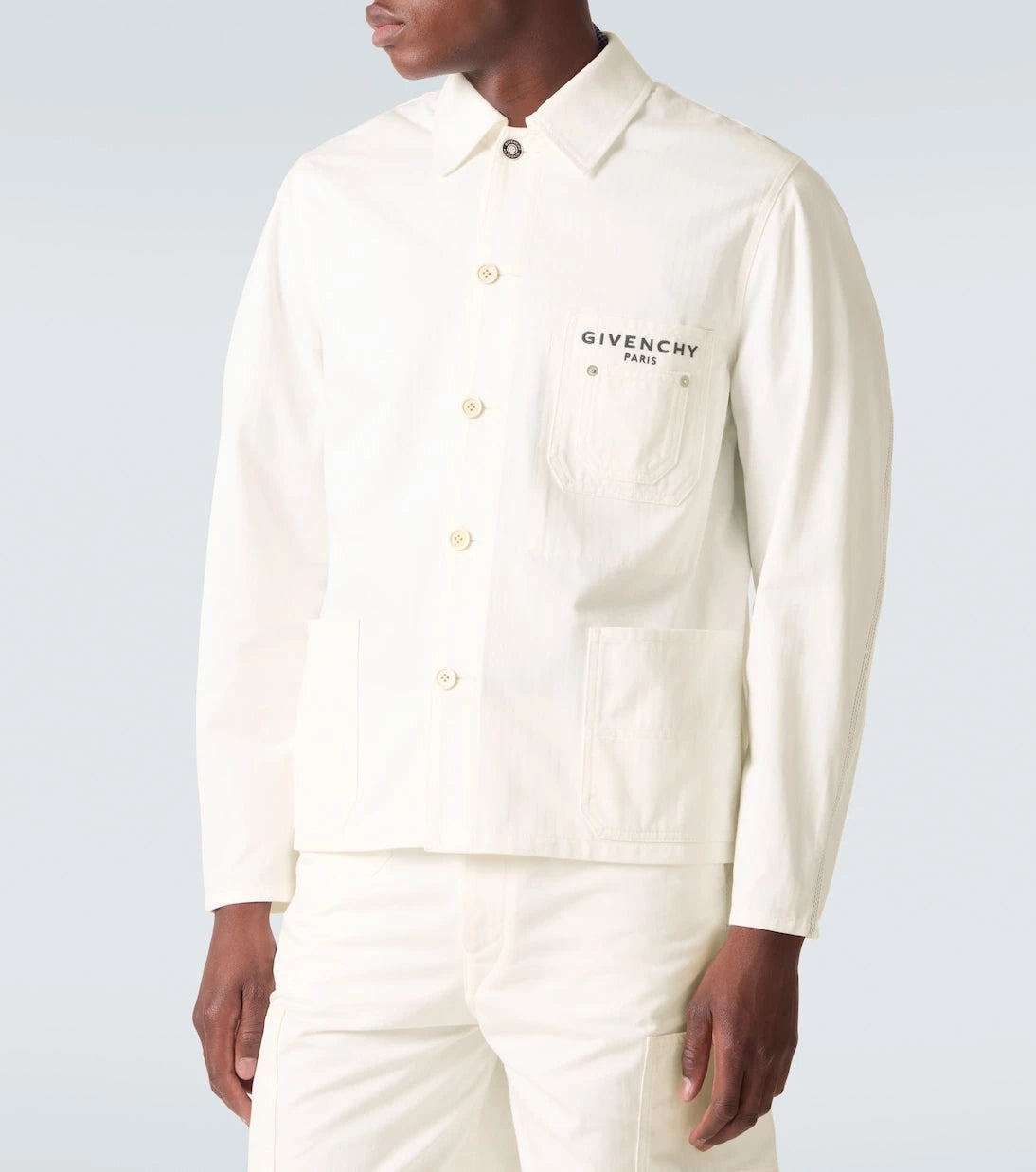 Givenchy - Logolu pamuklu kanvas ceket