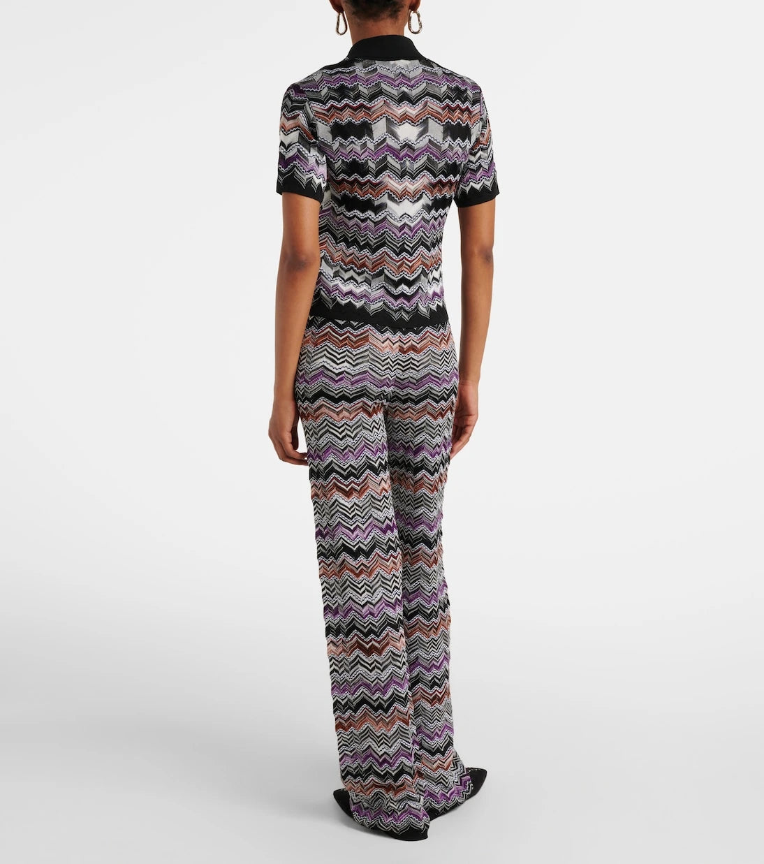 Missoni - Zigzag knitted polo shirt