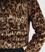 Faux Fur Leopard Print Jacket BIG LEOPARD PRINT
