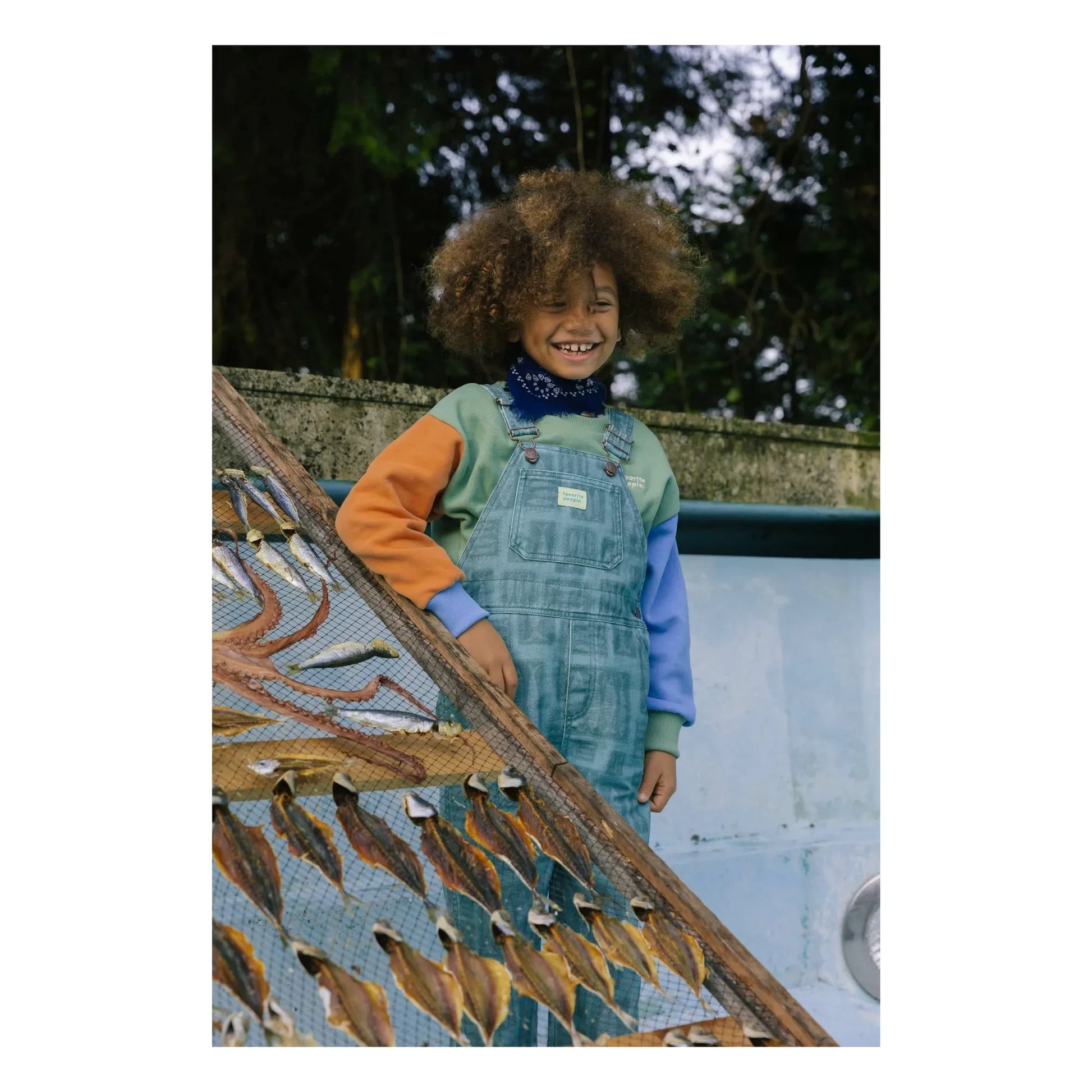 Favorite People - Alfama dungarees | Green