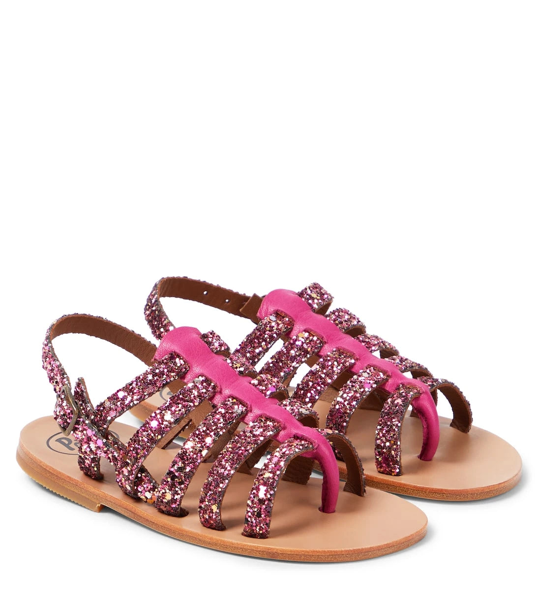 PèPè - Galassia glitter leather sandals