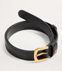 Valentino Garavani Black Leather VLogo Signature Belt