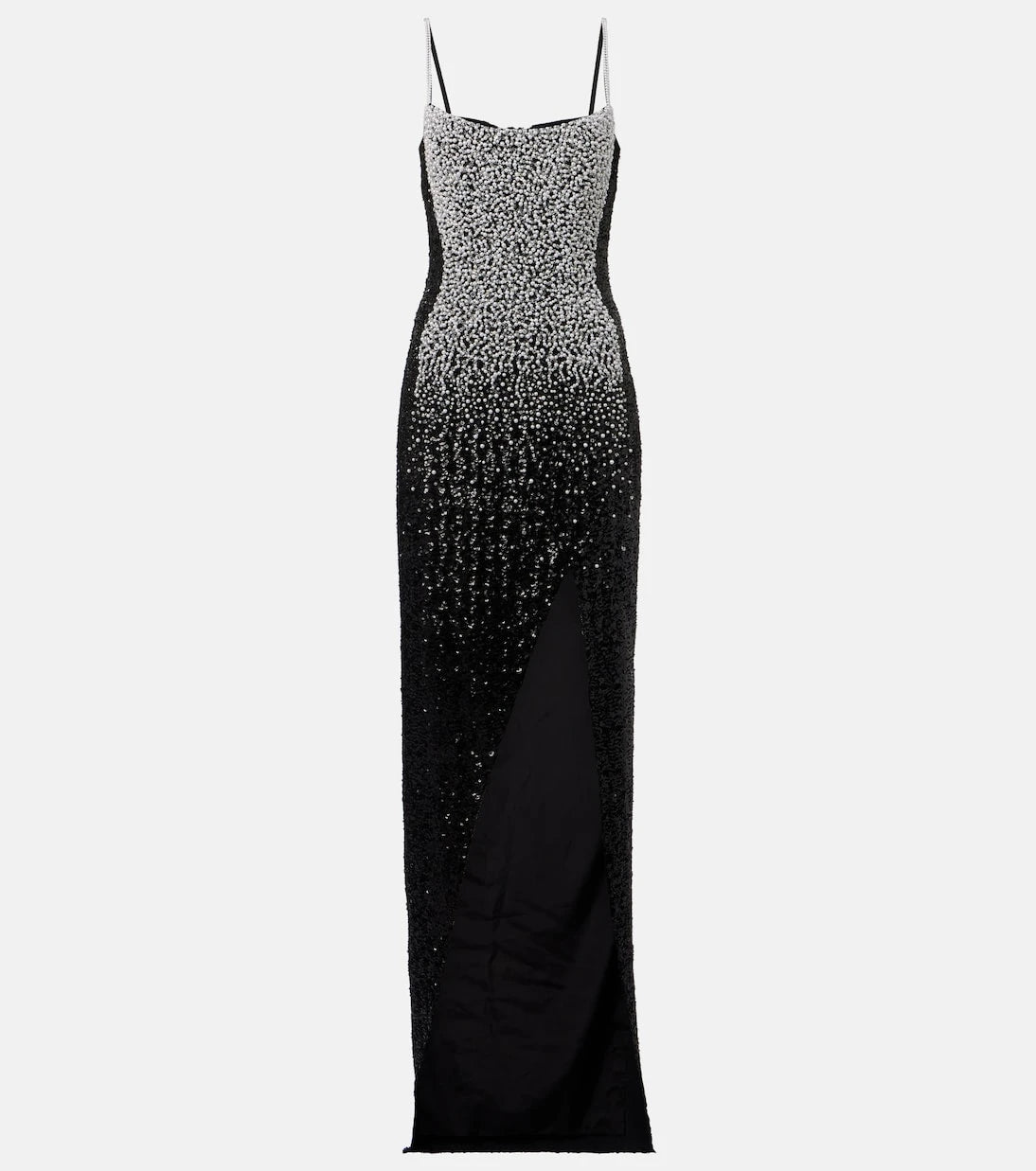 Balmain - Embellished crepe gown