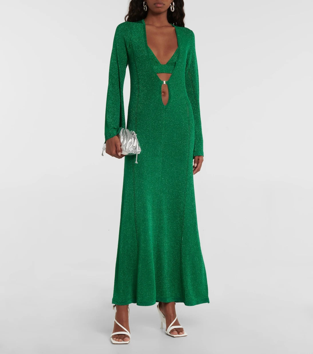 Dodo Bar Or - Metallic knit maxi dress