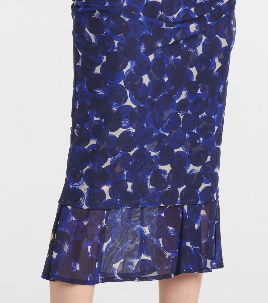 Dries Van Noten - Printed gathered jersey midi skirt