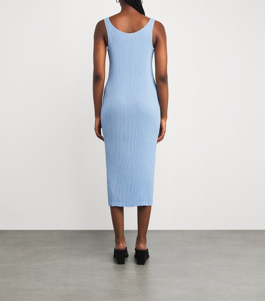 Hatching Midi Dress LIGHT BLUE