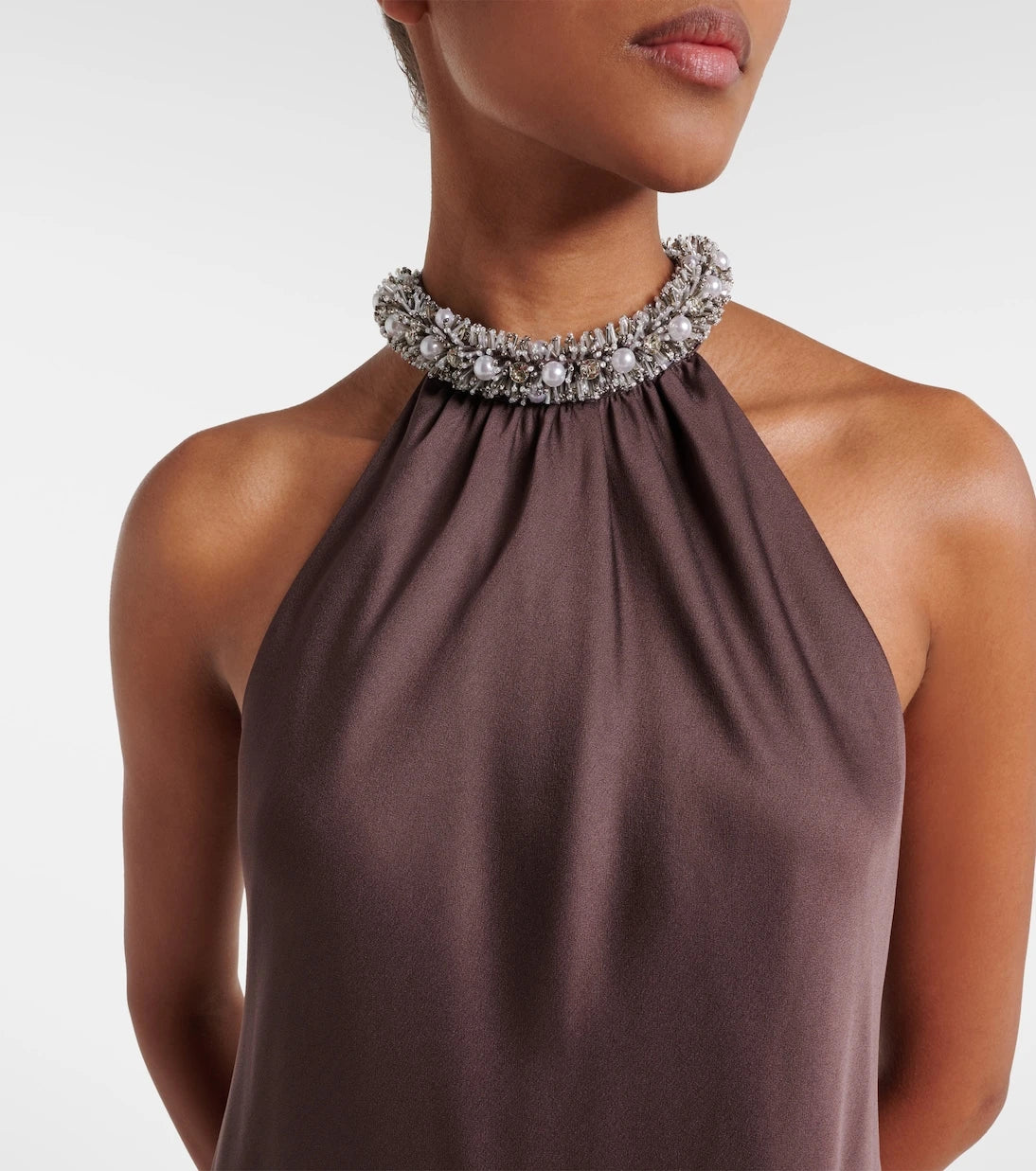Simkhai - Embellished satin top