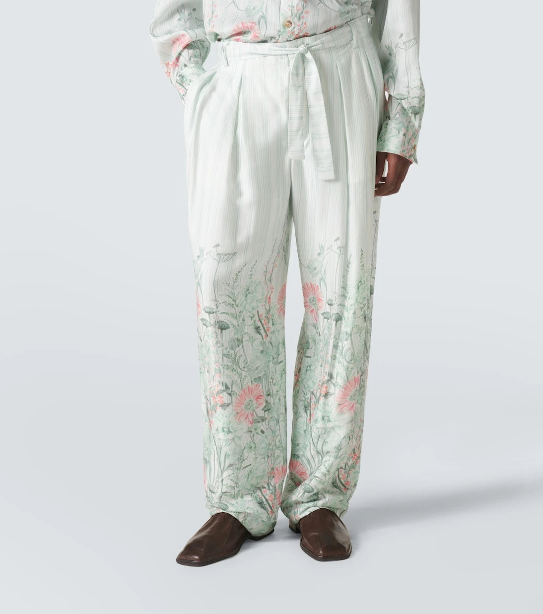 King & Tuckfield - Grant floral wide-leg pants