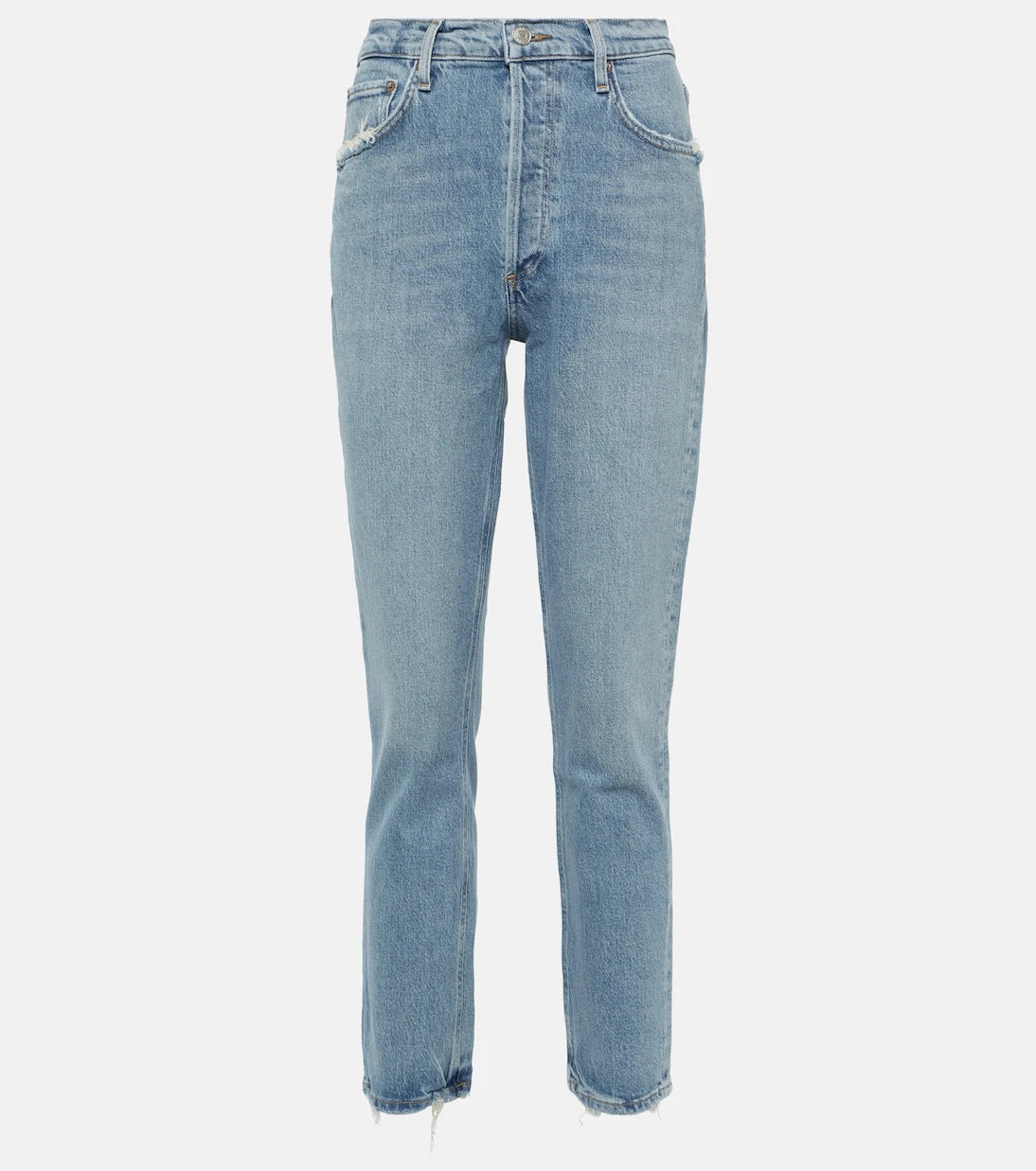 Agolde - Riley high-rise straight jeans
