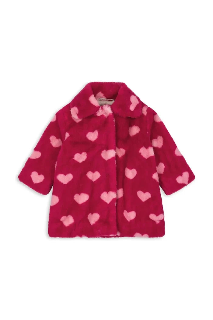 Детско палто Konges Sløjd FUZZIE COAT GRS