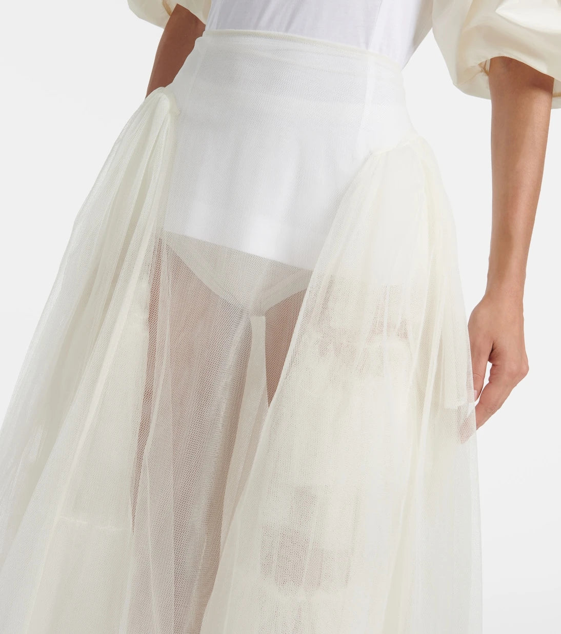 Simone Rocha - Tulle midi skirt