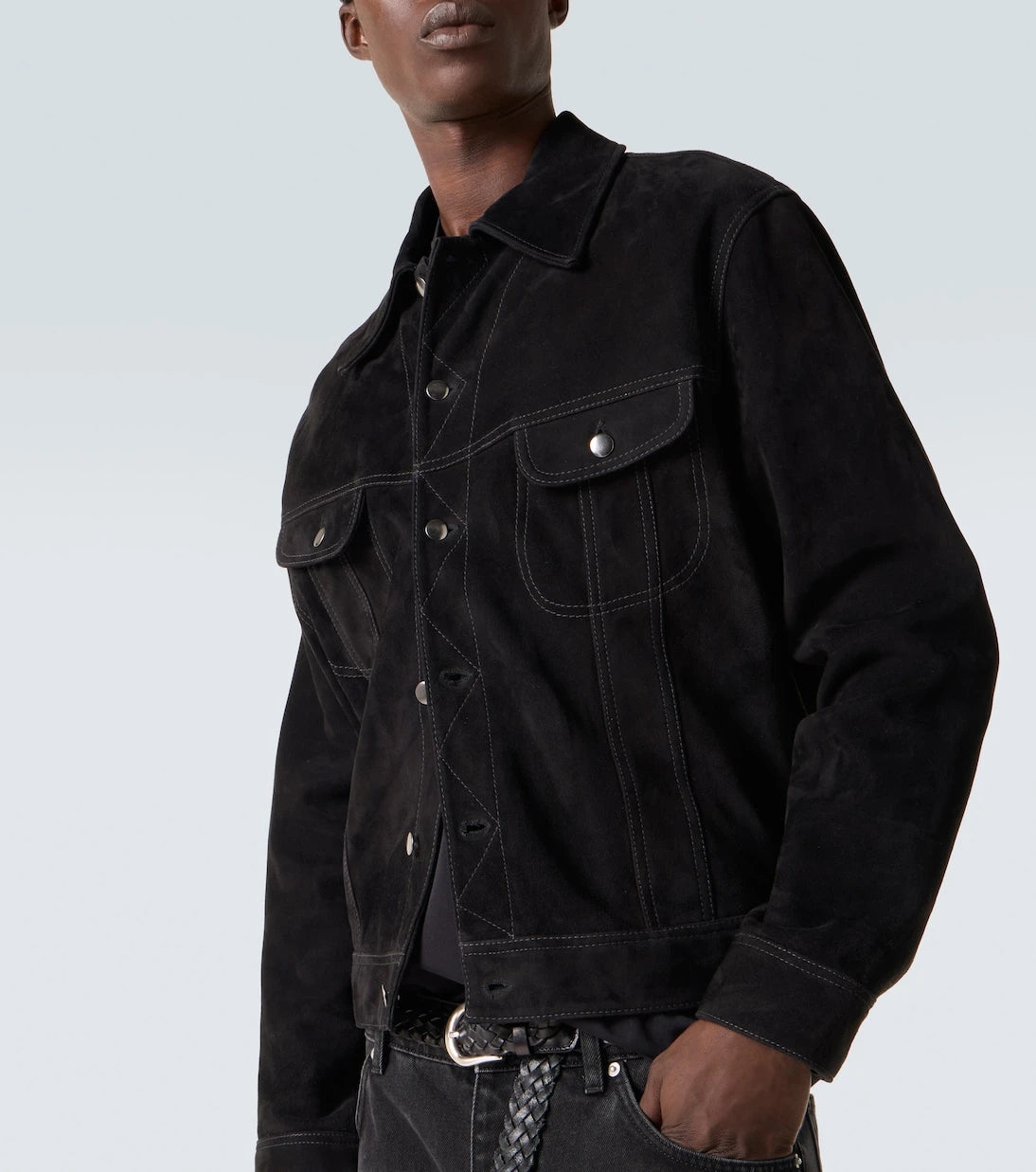 Studio Nicholson - x Aaron Levine Boston suede jacket