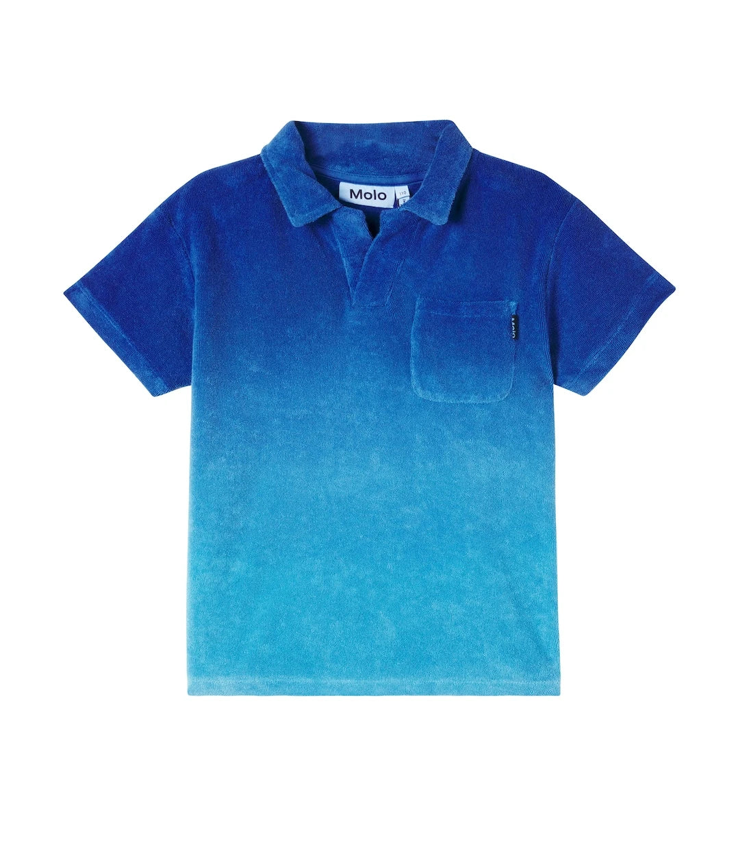 Molo - Ombré cotton terry polo shirt