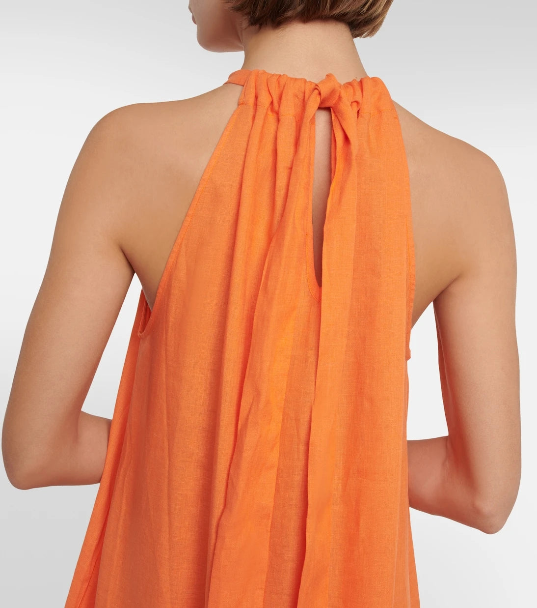 Asceno - Ibiza halterneck linen maxi dress