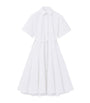 McQueen White Poplin Midi Dress