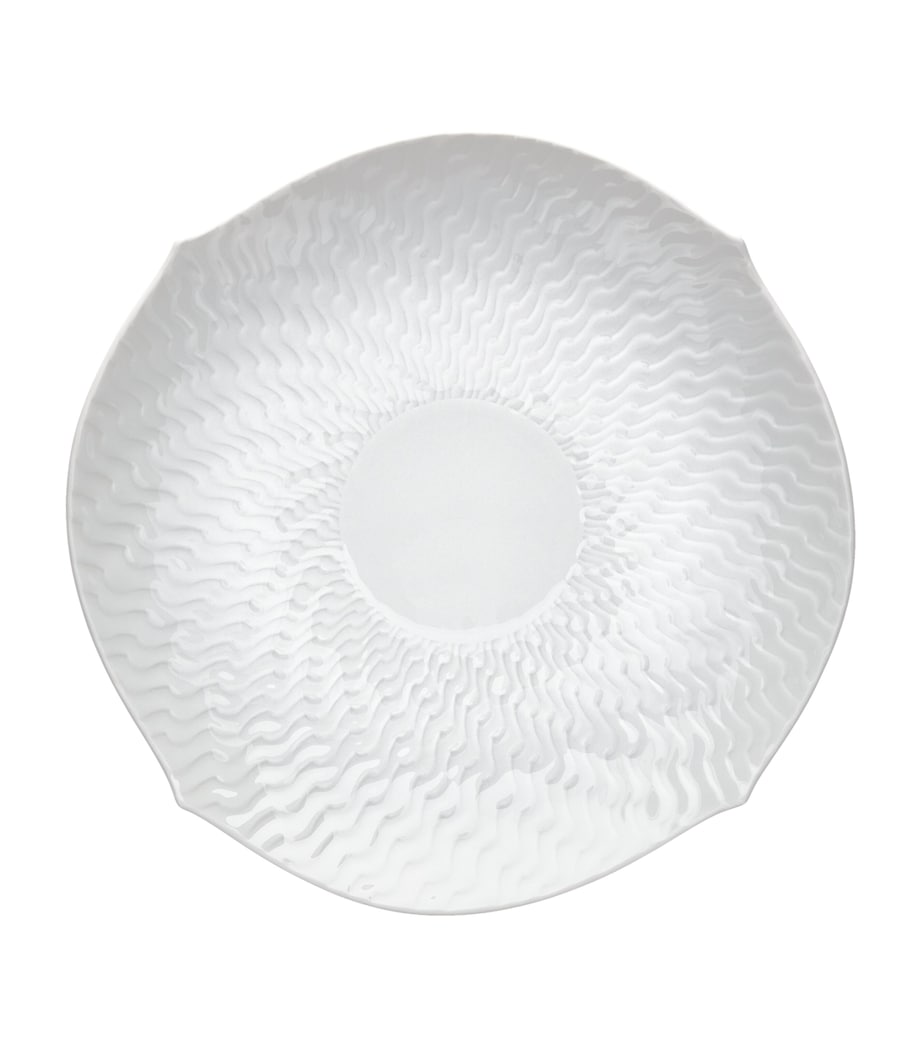 Meissen Waves Relief Teacup and Saucer