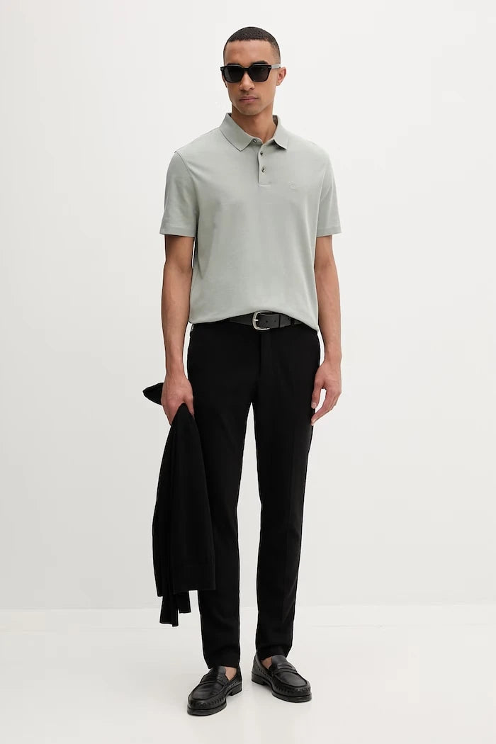Calvin Klein тениска с яка мъжка от памук
