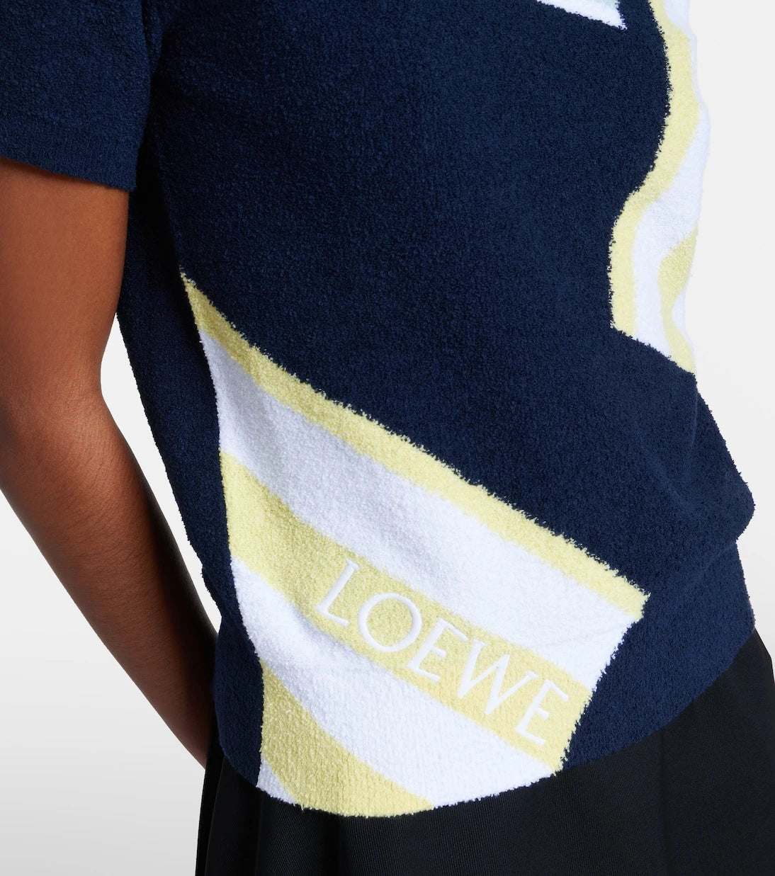 Loewe - Intarsia cotton-blend bouclé sweater