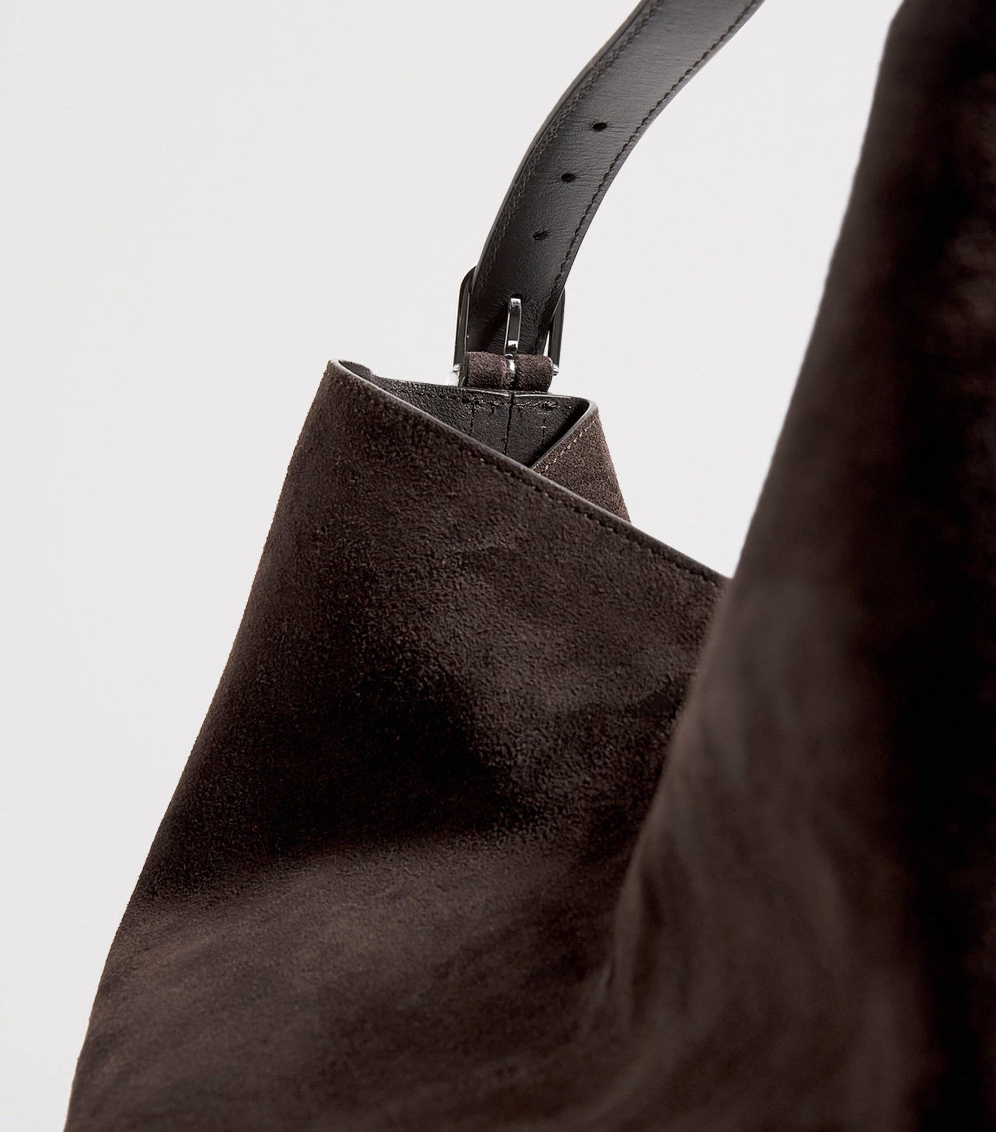 Toteme Brown Suede Belted Tote Bag