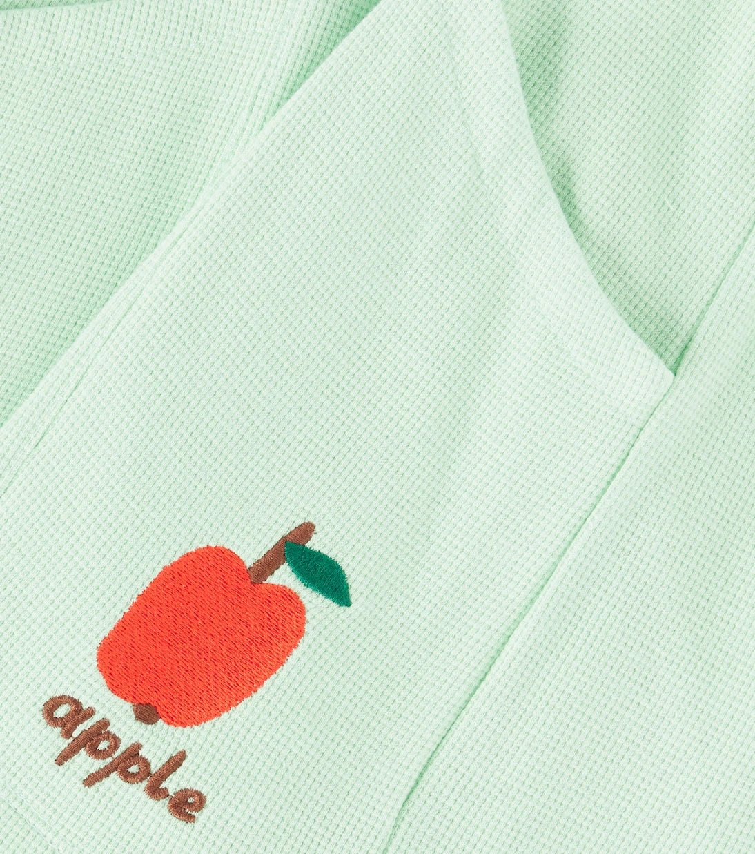 Jellymallow - Apple waffle-knit cotton shorts