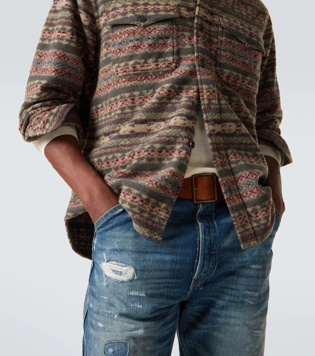 RRL - Hector wool-blend overshirt