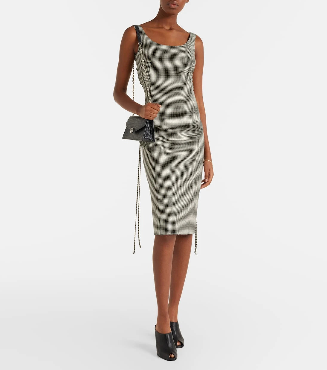 McQueen - Gingham midi dress
