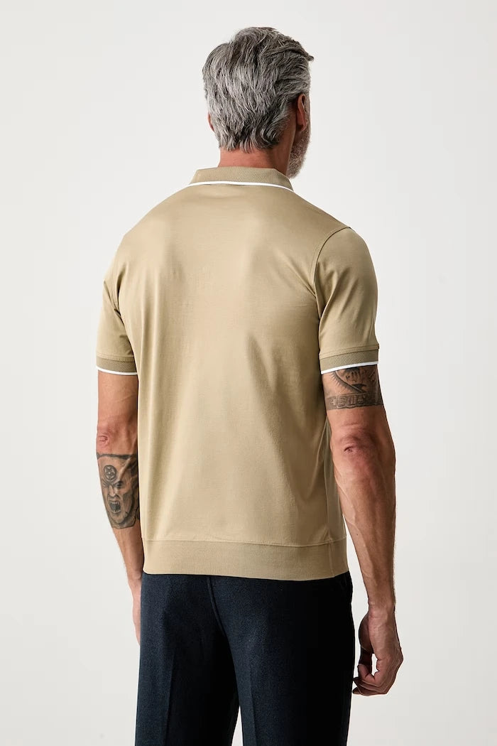 Karl Lagerfeld pamuklu erkek polo tişört