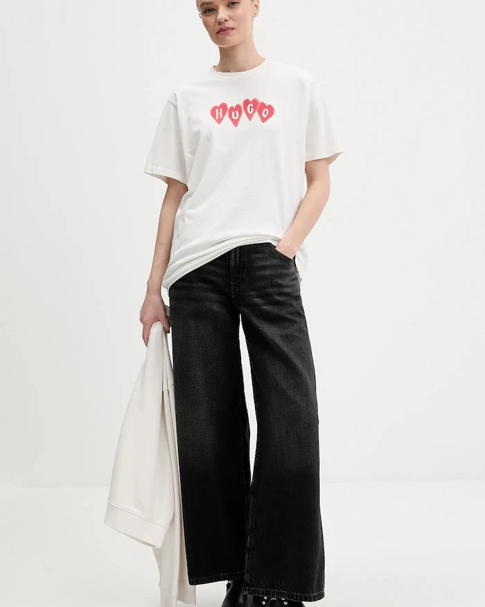 Pamuklu Tişört HUGO Vintage Tee_22