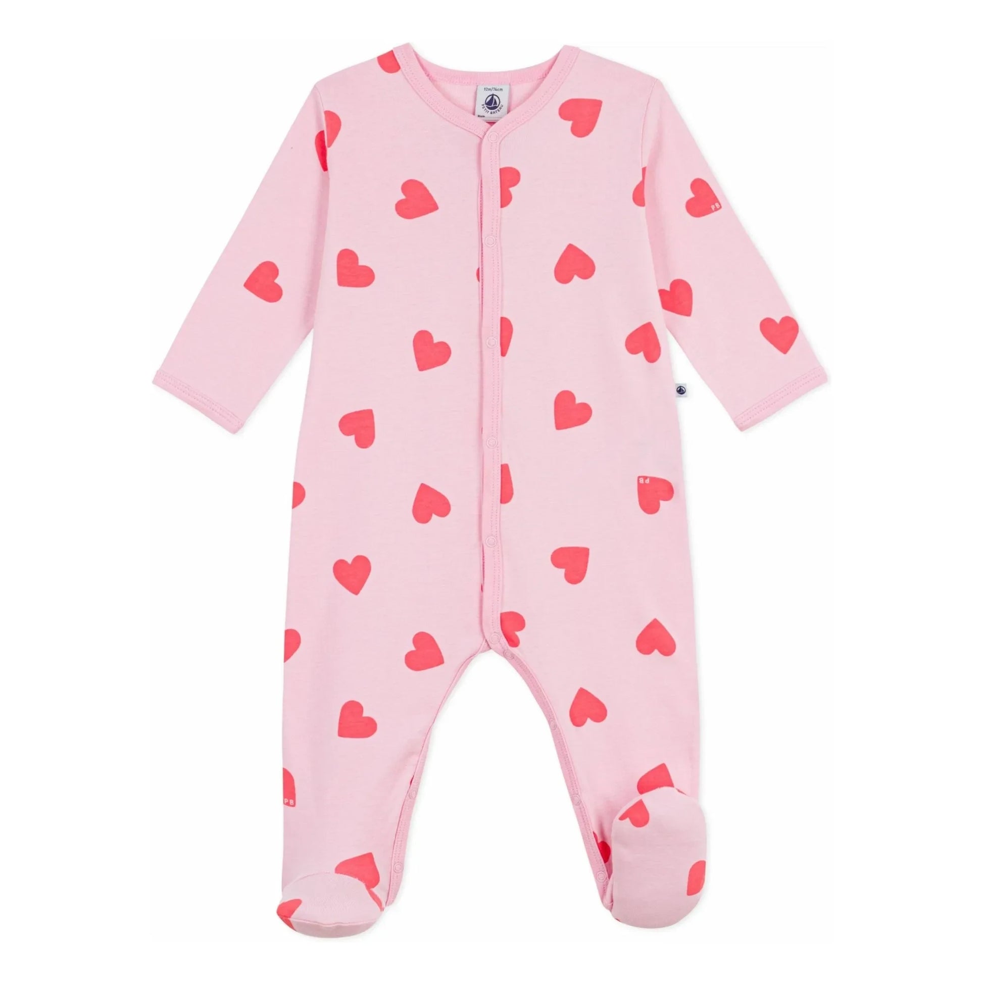 Petit Bateau - Sleep Well Hearts PB pyjamas | Pink