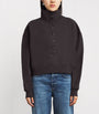 Citizens of Humanity Brown Cotton Funnel-Neck Mirelle Sweatshirt