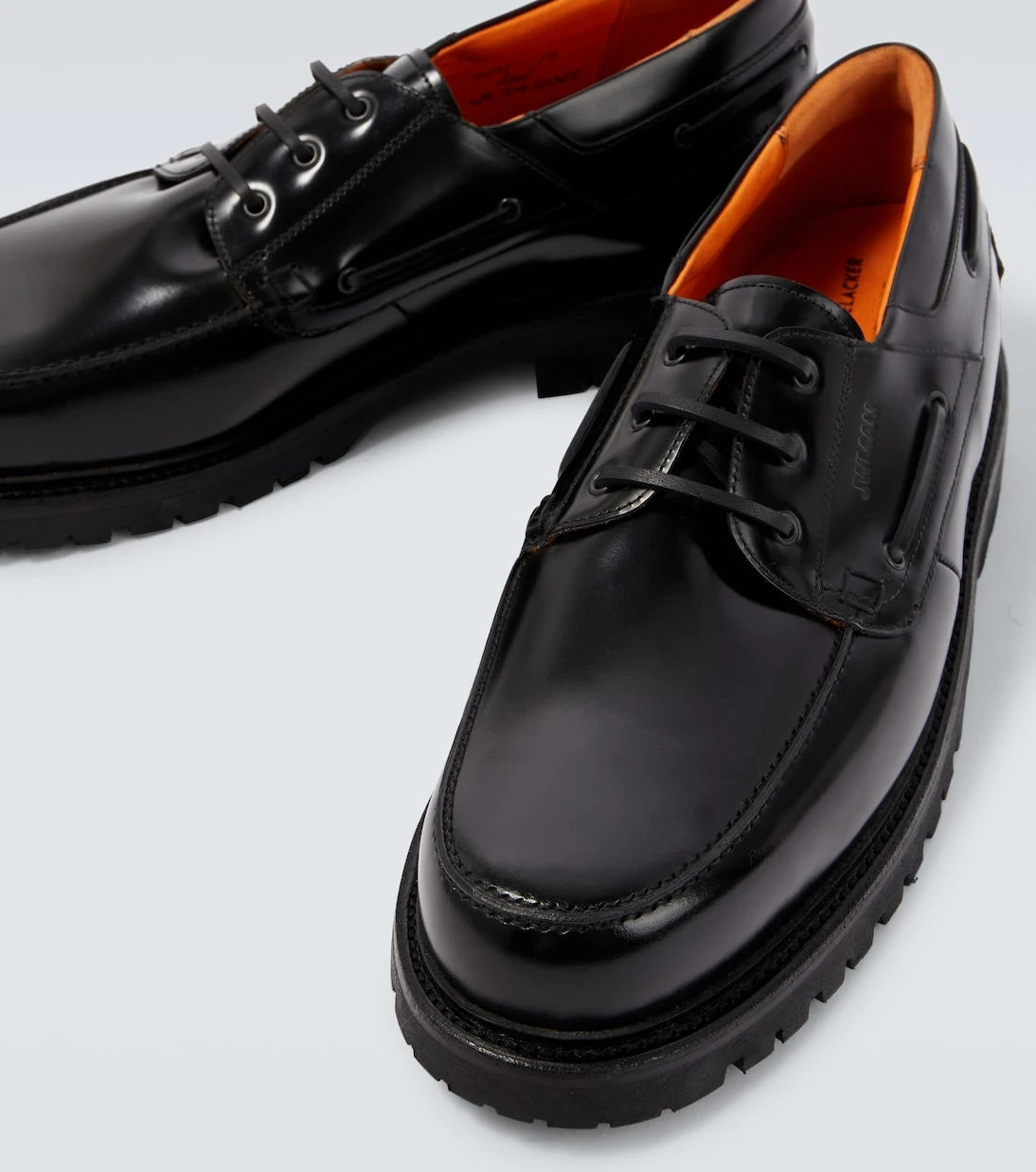 Junya Watanabe - x Heinrich Dinkelacker leather boat shoes