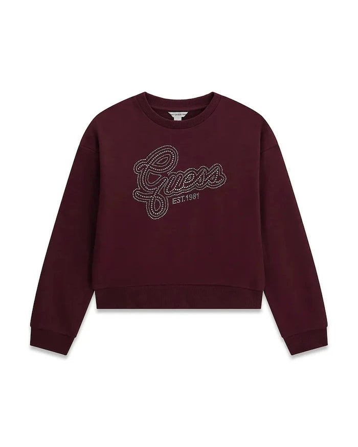 Guess Çocuk Pamuklu Sweatshirt