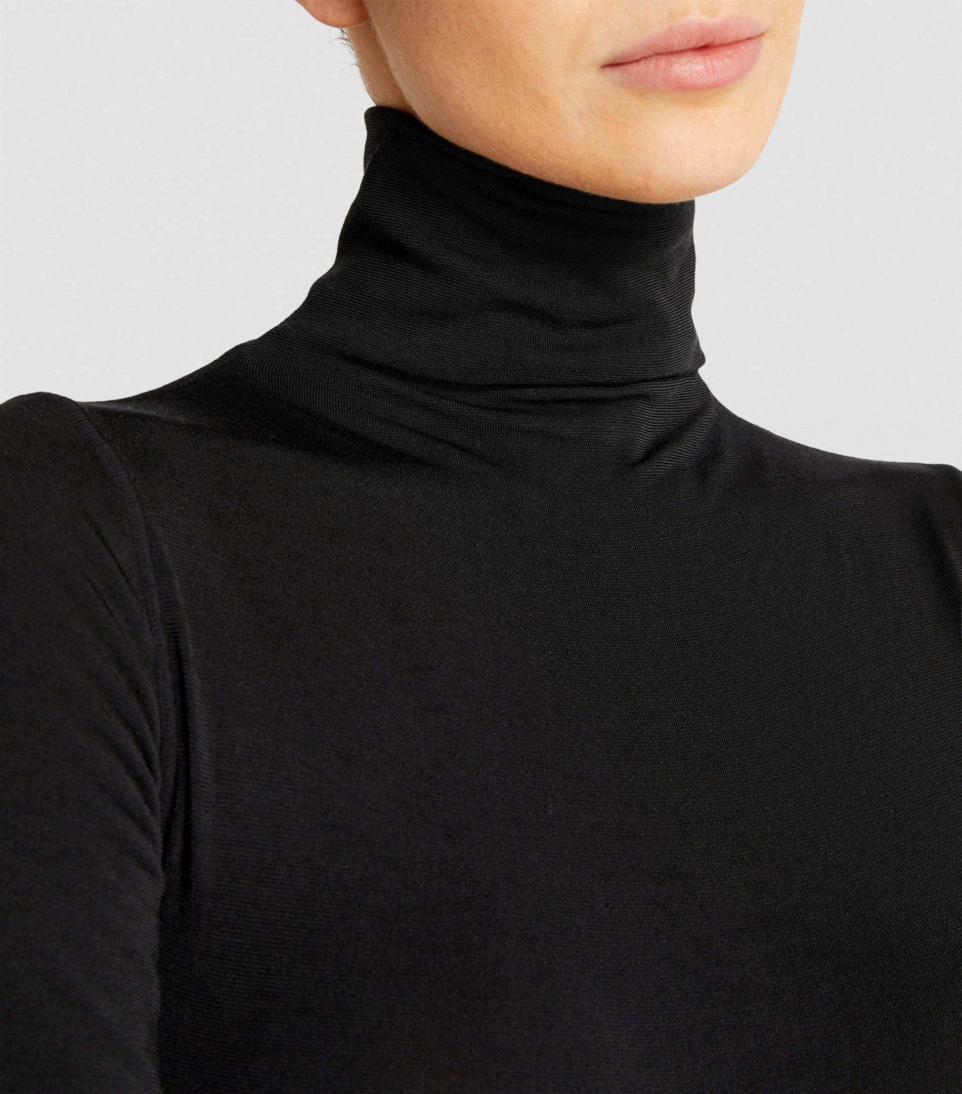 Wolford Black Rollneck Colorado Bodysuit