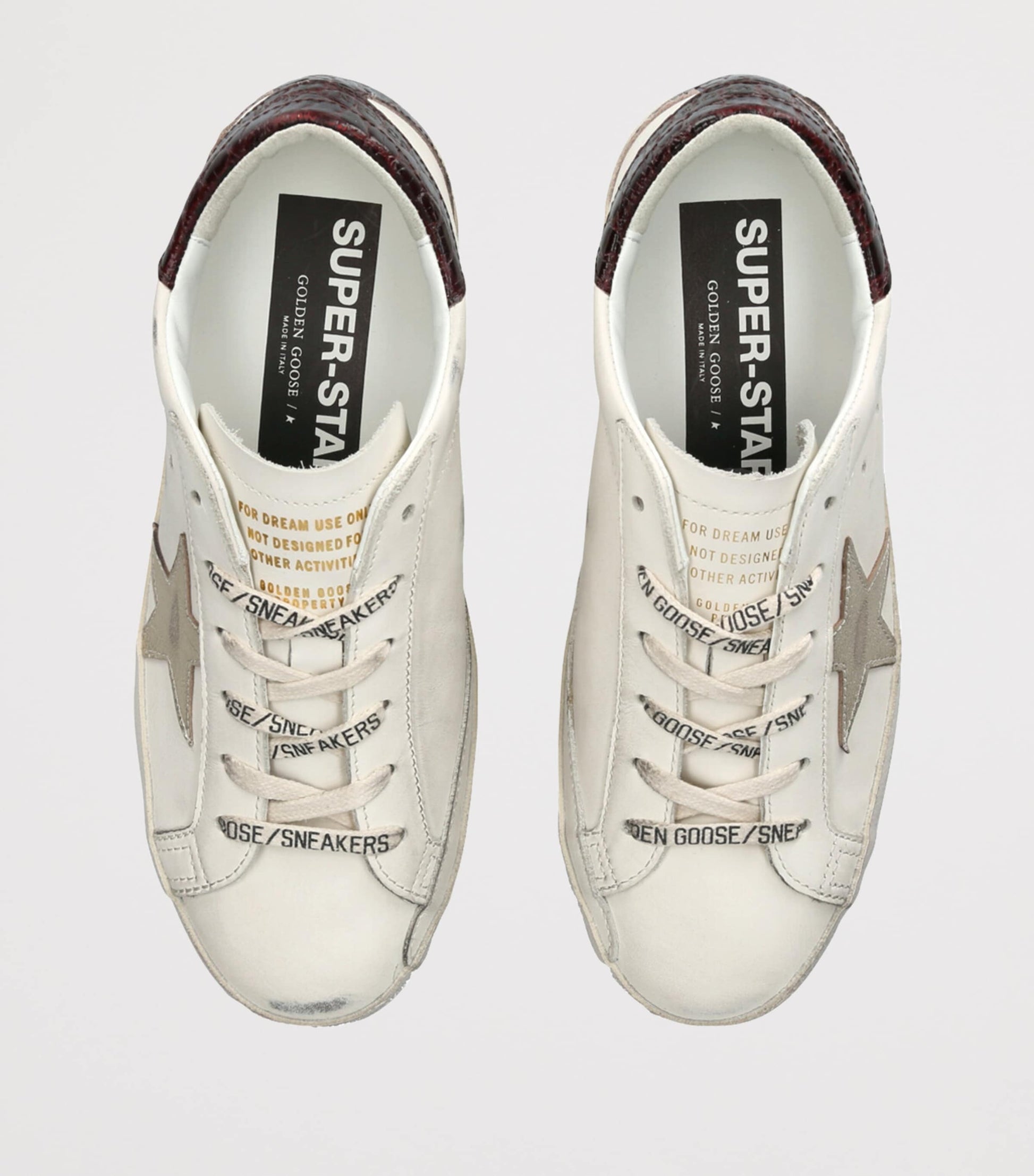 Golden Goose White Leather Super-Star Sneakers