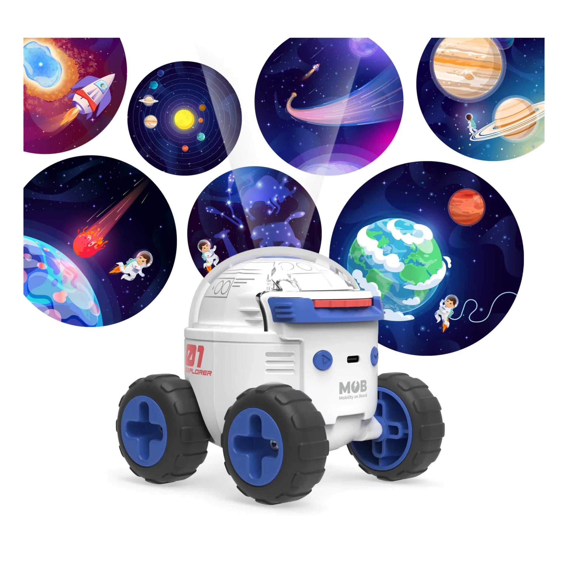MOB - Robot projector - Discovering the universe
