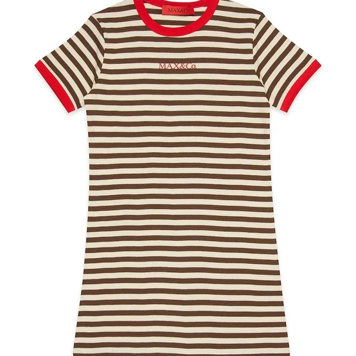 Детска памучна рокля MAX&Co. MAXD34F DRESS