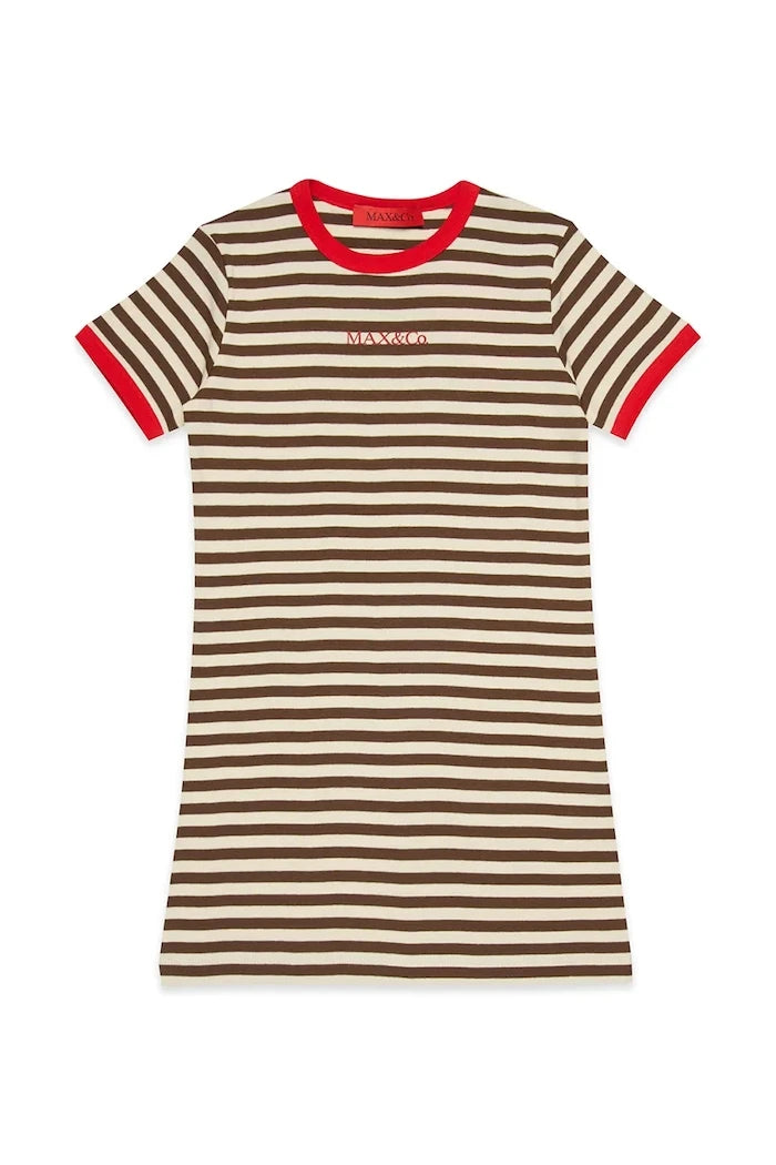 Детска памучна рокля MAX&Co. MAXD34F DRESS