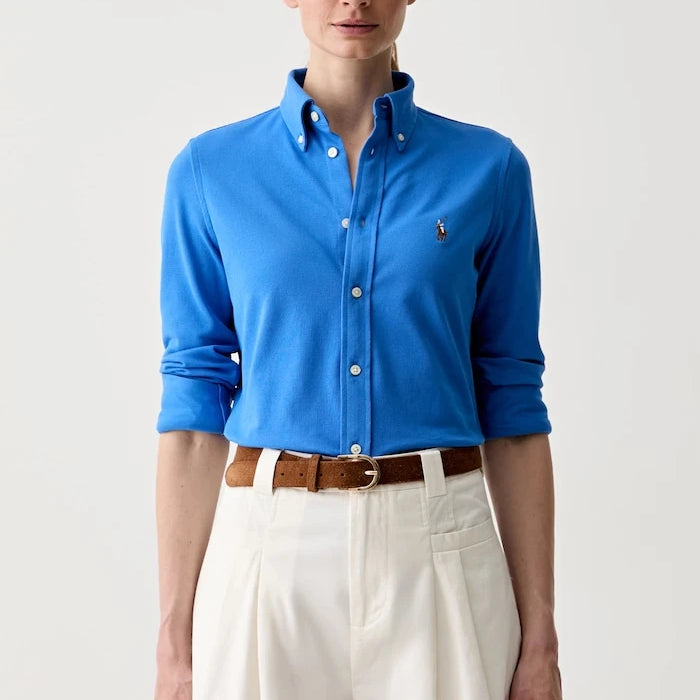Polo Ralph Lauren Риза тип Оксфорд дамска от памук