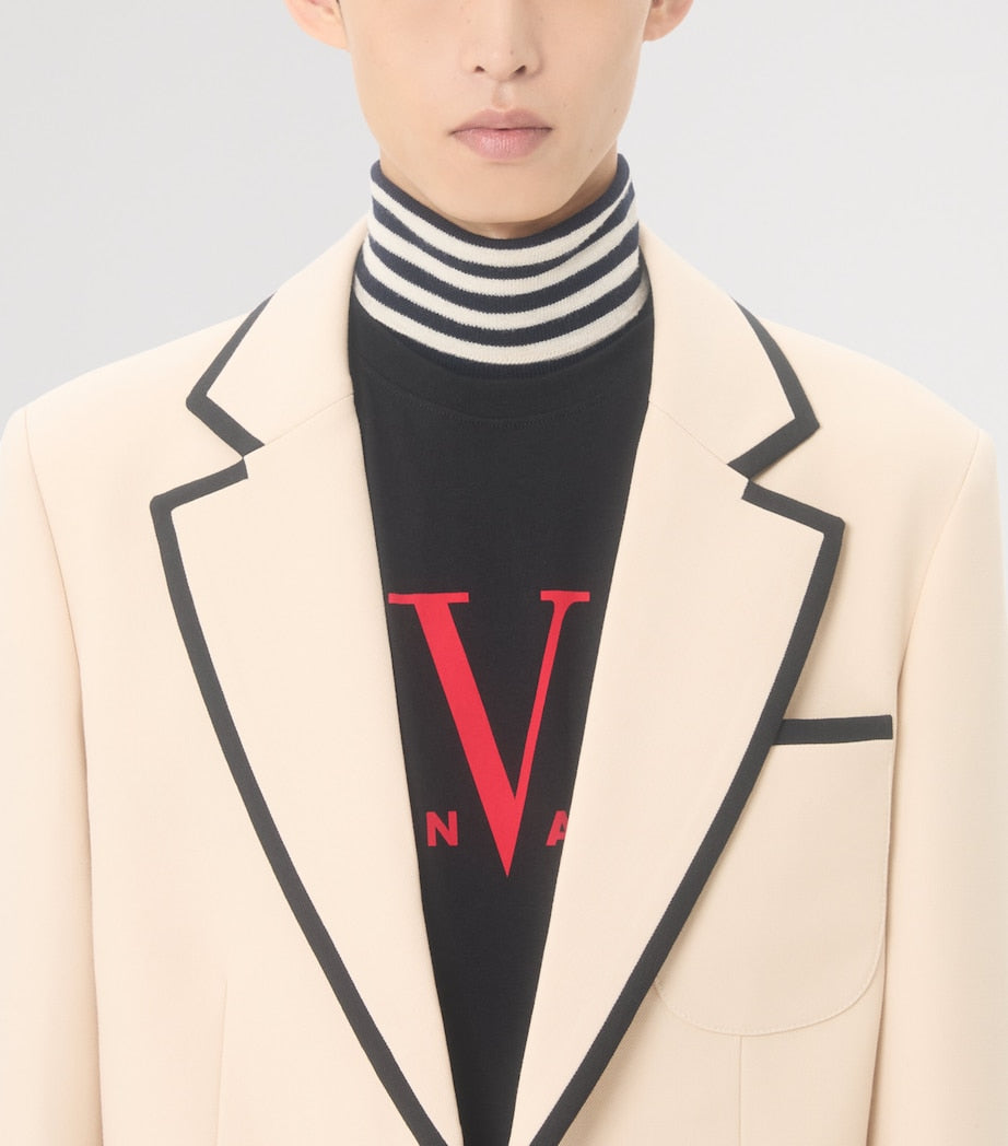 Valentino Garavani Cotton Made in Valentino Logo T-Shirt