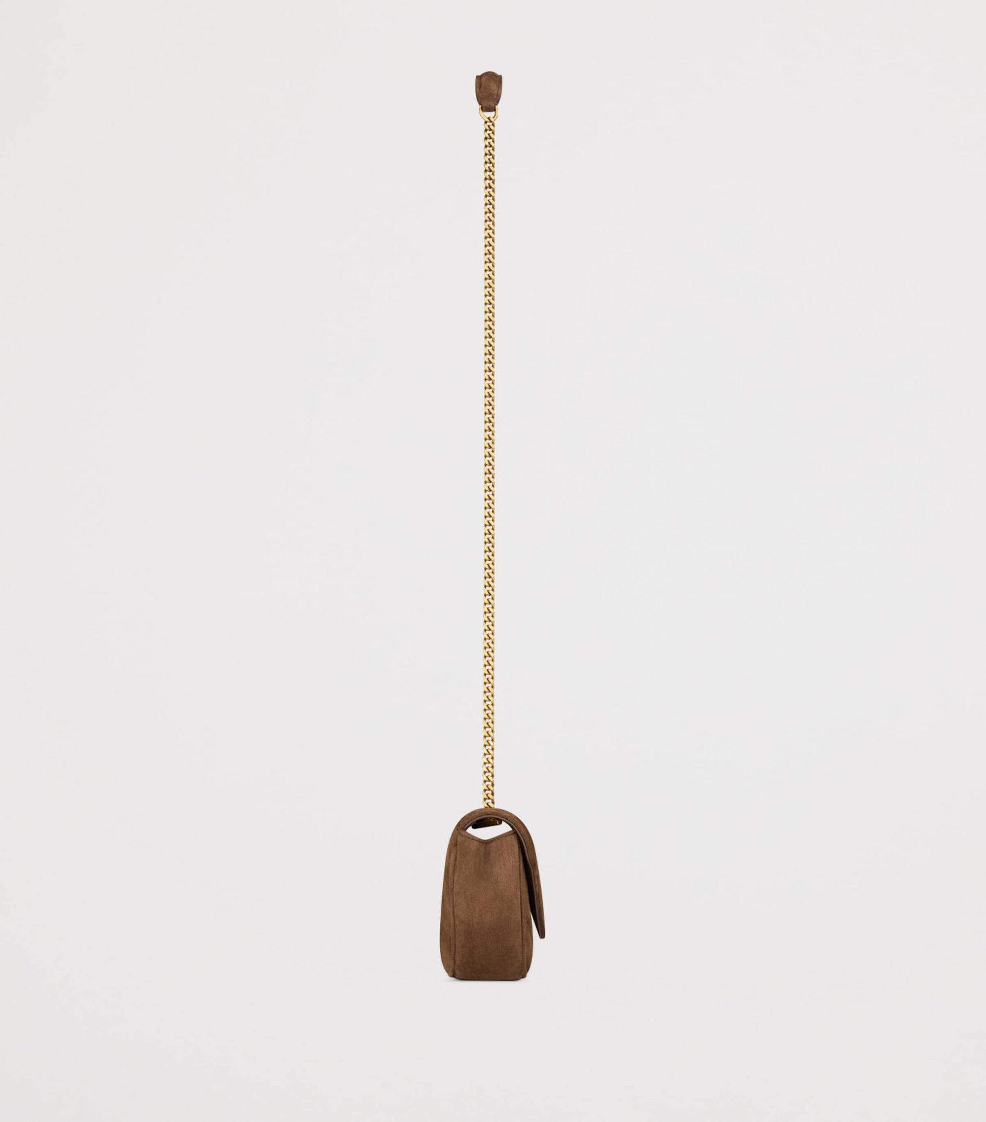 Saint Laurent Brown Mini Loulou Shoulder Bag