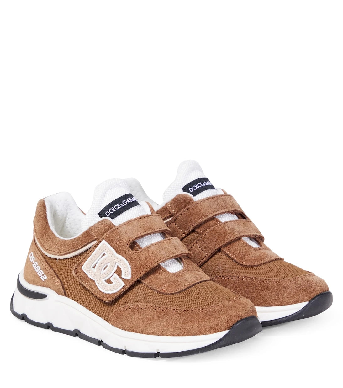 Dolce&Gabbana Kids - DG Running suede and mesh sneakers