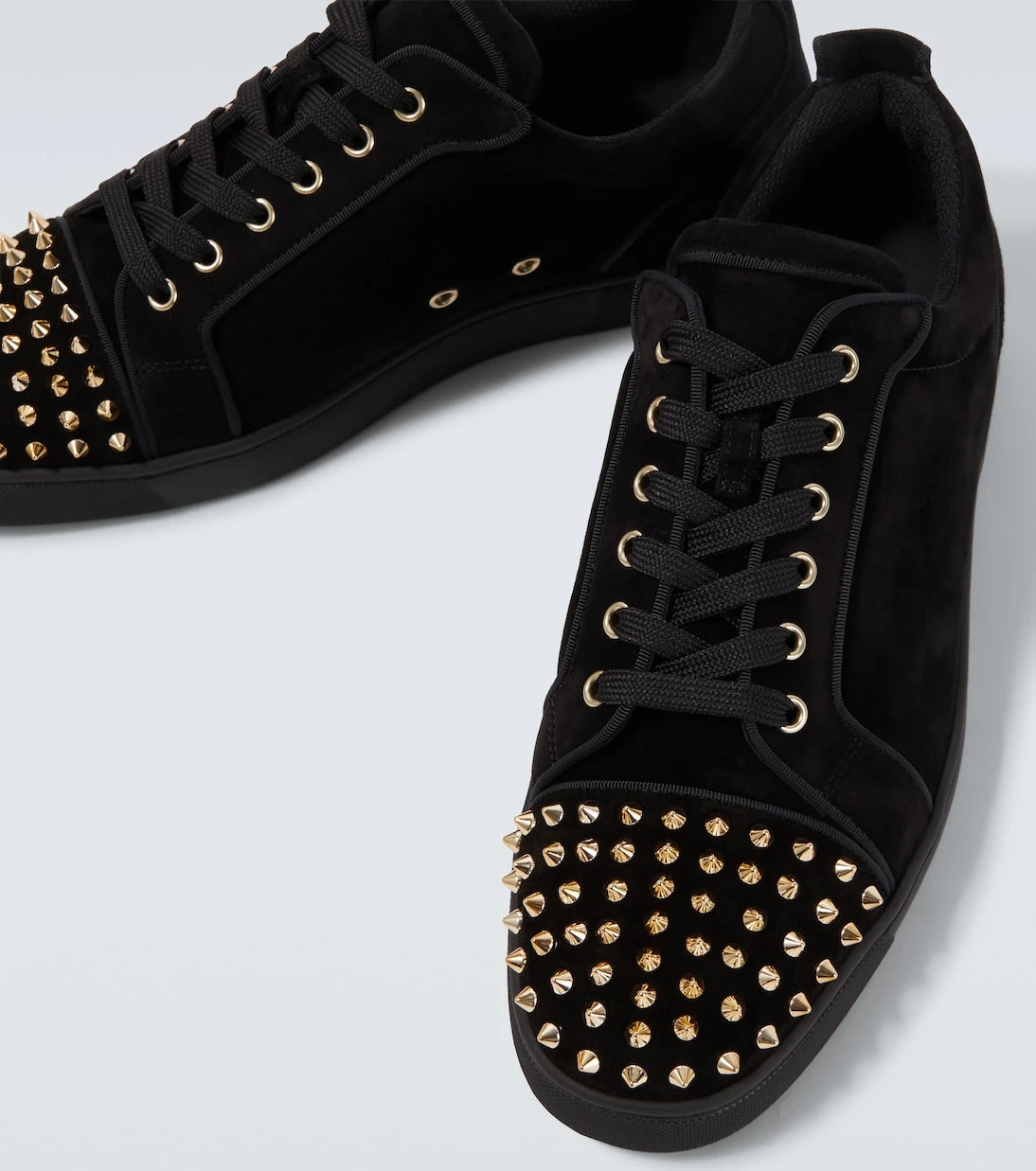 Christian Louboutin - Louis Junior Spikes suede sneakers