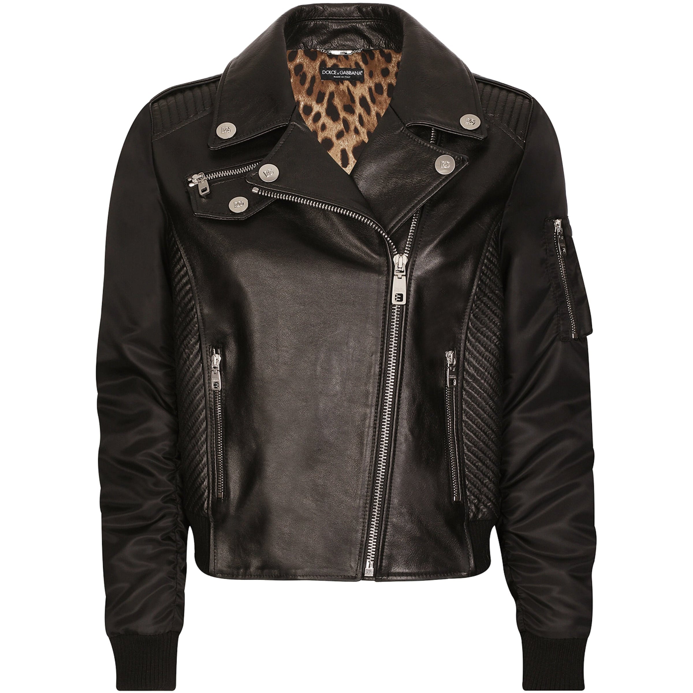 Multi Leather Biker Jacket