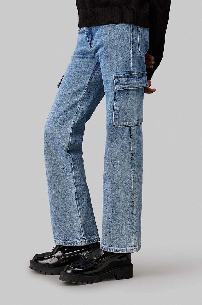 Детски дънки Calvin Klein Jeans MR STRAIGHT