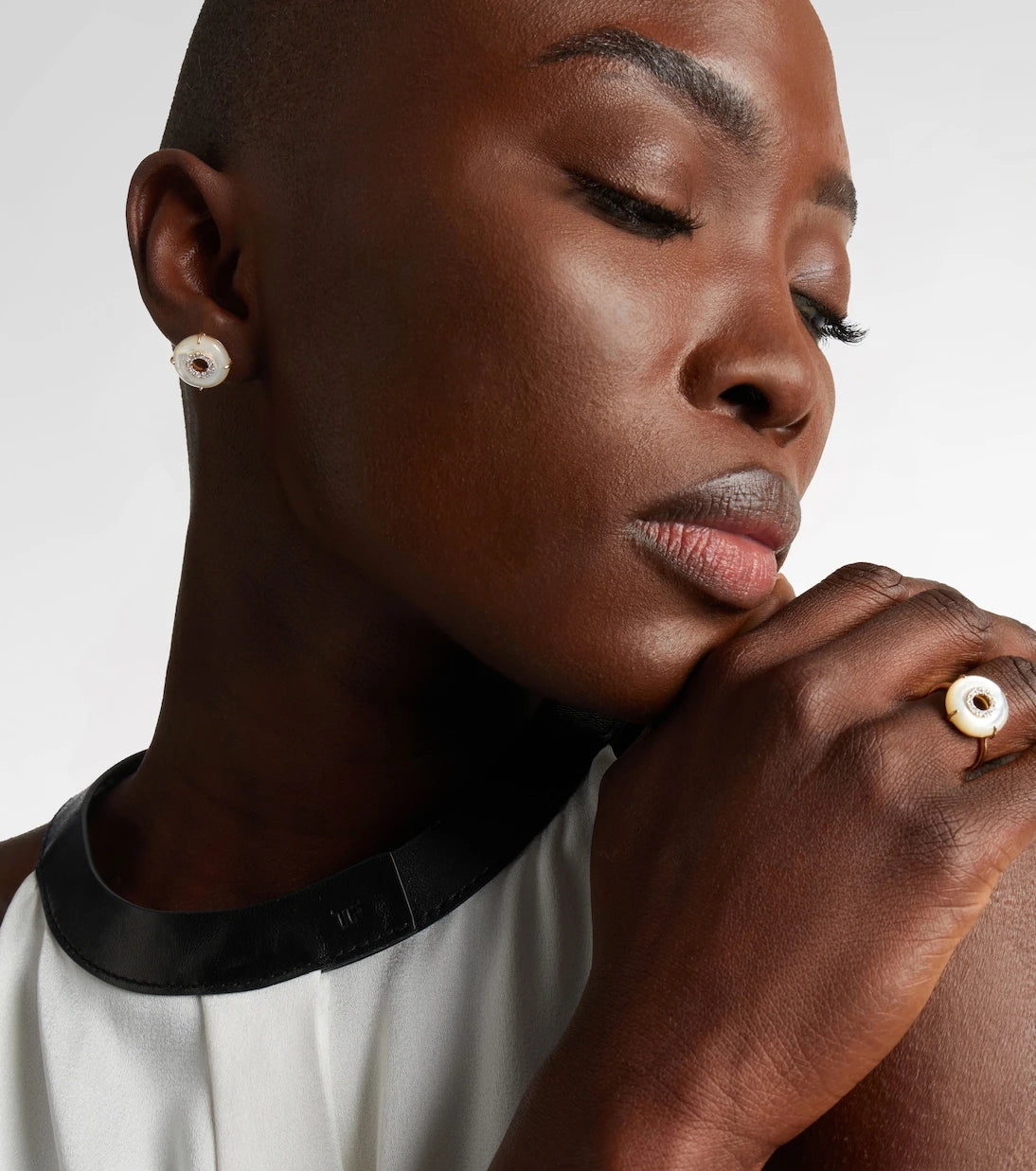 Mateo - 14kt gold earrings with diamonds and pearls