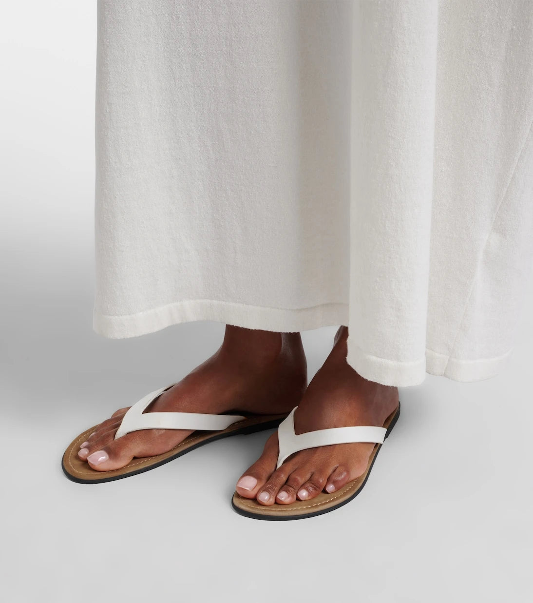 The Row - Beach leather thong sandals