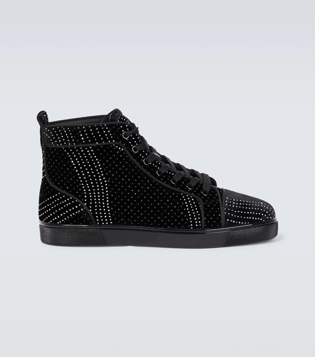 Christian Louboutin - Louis suede embellished sneakers